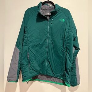 The North Face Ventrix Ultralight Puffer Jacket Forest Green Full Zip Mens XL